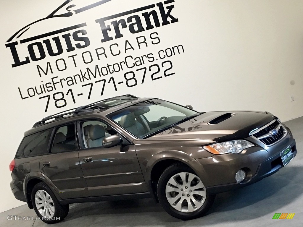 2009 Outback 2.5XT Limited Wagon - Deep Bronze Metallic / Warm Ivory photo #2