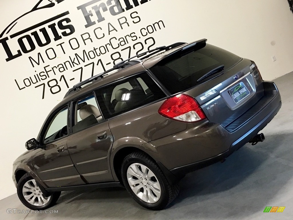 2009 Outback 2.5XT Limited Wagon - Deep Bronze Metallic / Warm Ivory photo #3