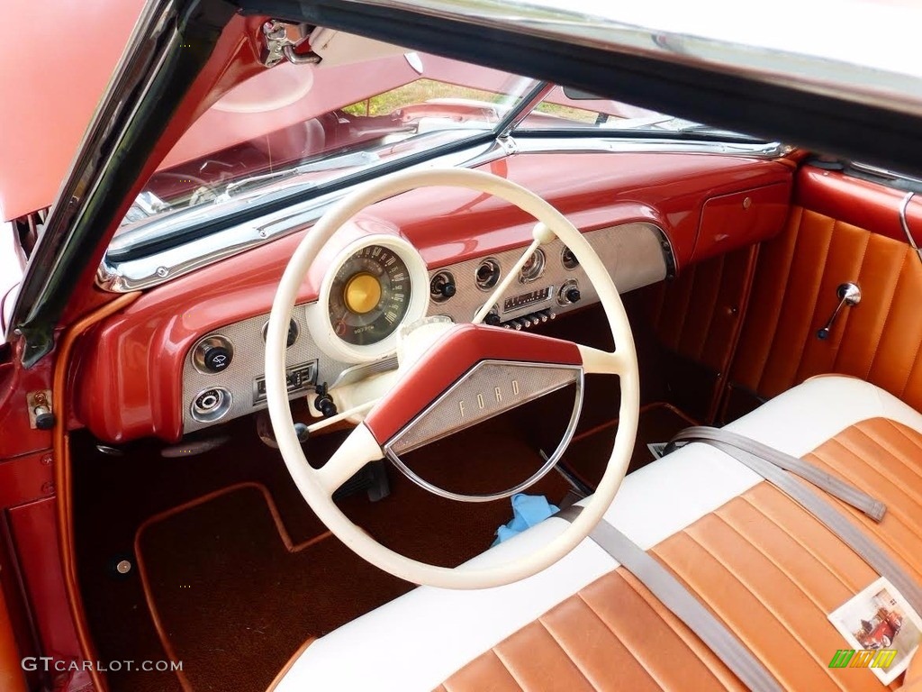 Copper/White Interior 1951 Ford Victoria Sedan Photo #138685794