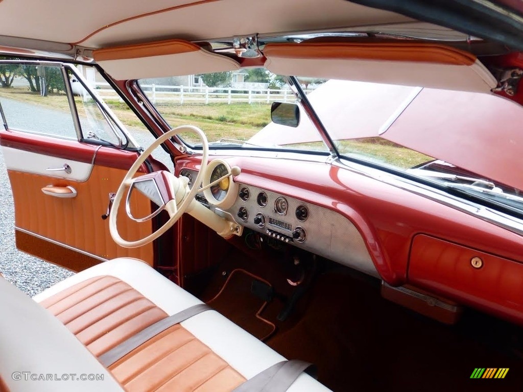 1951 Ford Victoria Sedan Copper/White Dashboard Photo #138685818