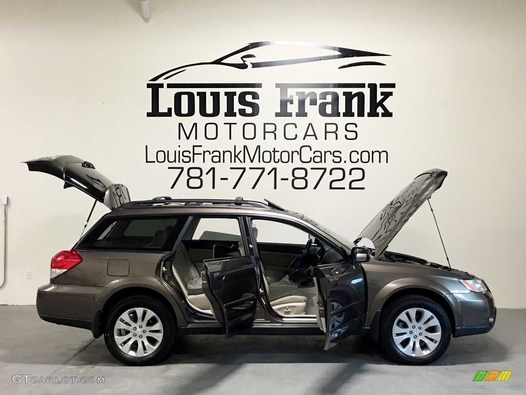2009 Outback 2.5XT Limited Wagon - Deep Bronze Metallic / Warm Ivory photo #45