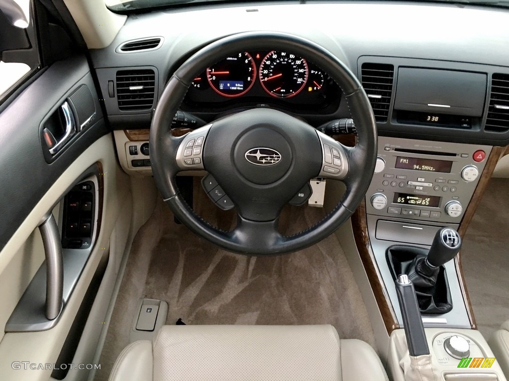 2009 Subaru Outback 2.5XT Limited Wagon Warm Ivory Dashboard Photo #138686087