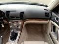 2009 Subaru Outback Warm Ivory Interior Dashboard Photo
