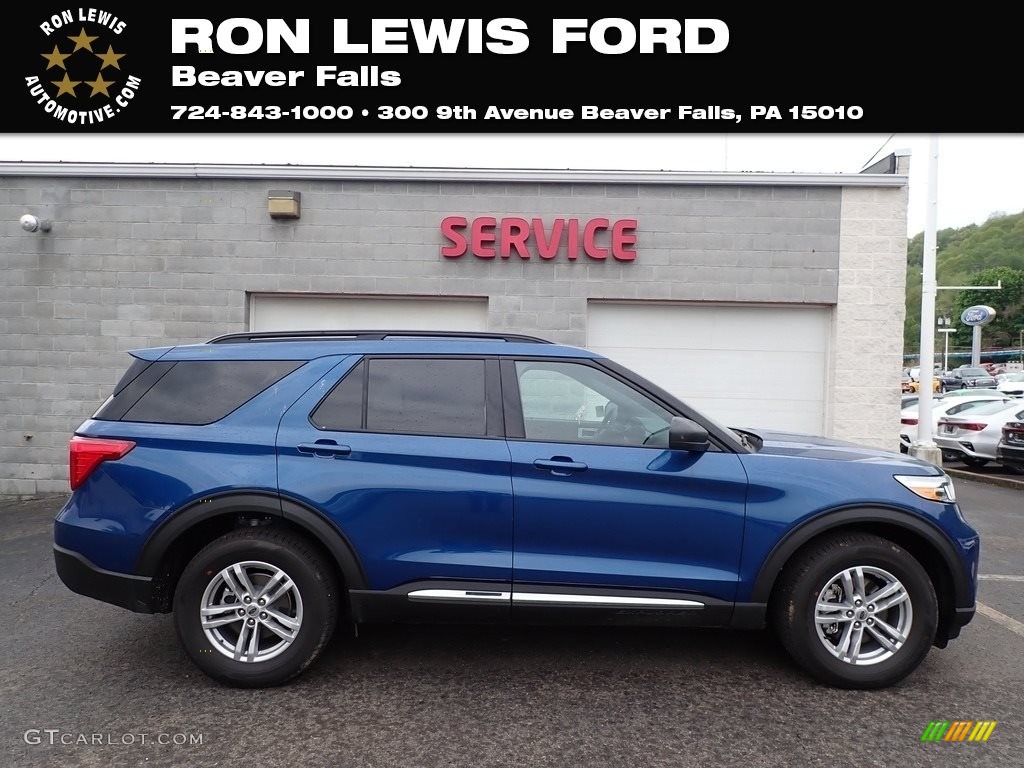 2020 Explorer XLT 4WD - Atlas Blue Metallic / Ebony photo #1