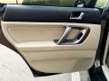 Warm Ivory 2009 Subaru Outback 2.5XT Limited Wagon Door Panel