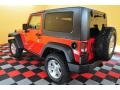 2007 Flame Red Jeep Wrangler Rubicon 4x4  photo #4