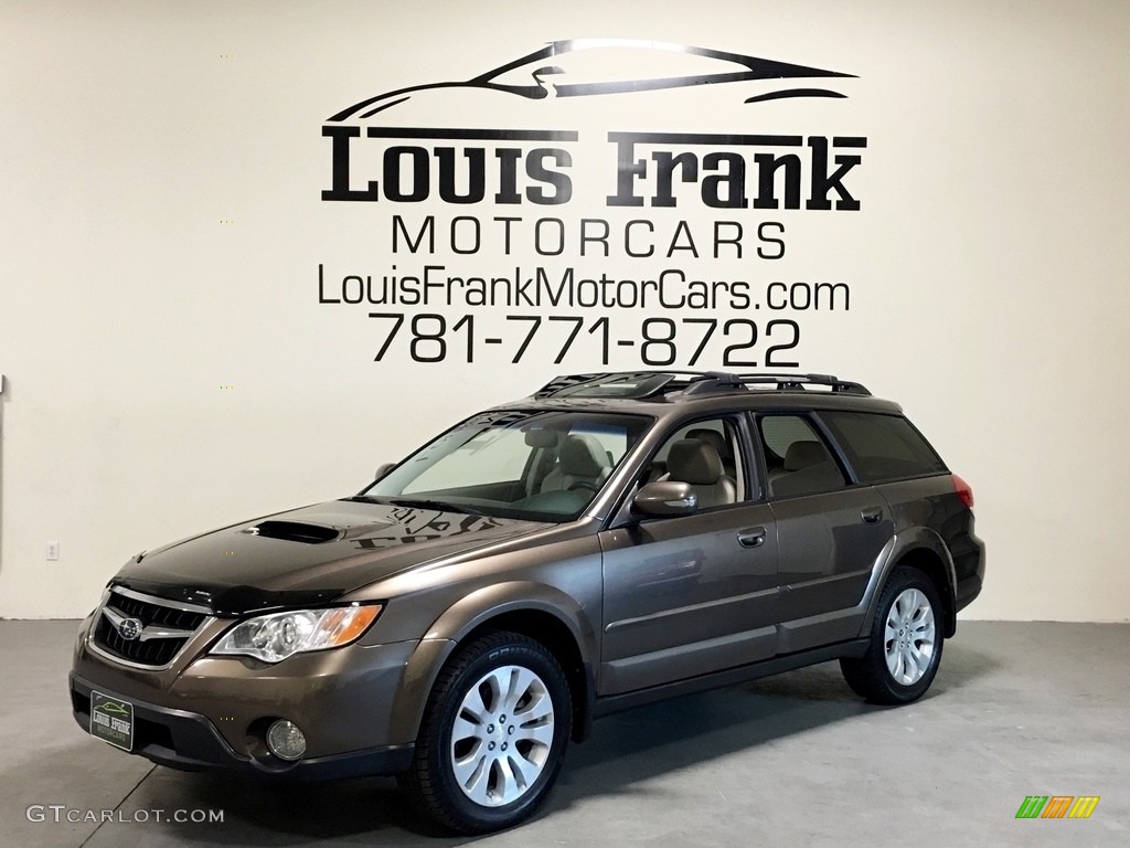 2009 Outback 2.5XT Limited Wagon - Deep Bronze Metallic / Warm Ivory photo #104