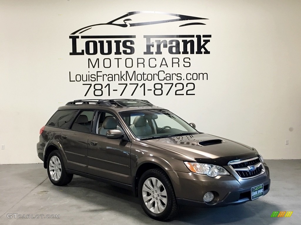 2009 Outback 2.5XT Limited Wagon - Deep Bronze Metallic / Warm Ivory photo #105