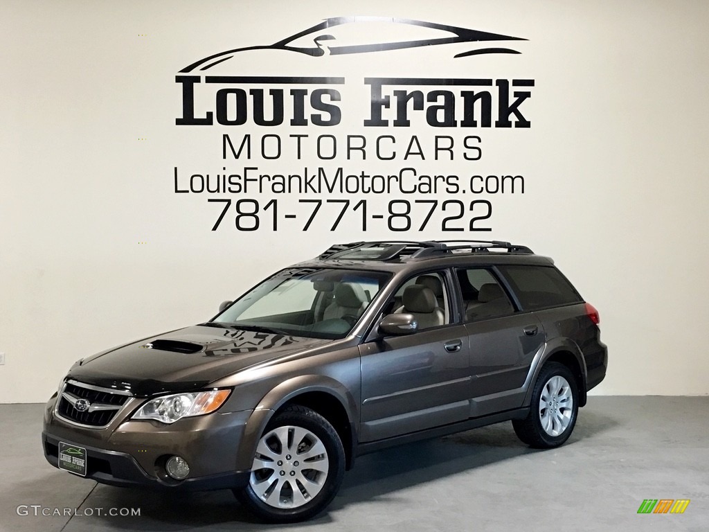 2009 Outback 2.5XT Limited Wagon - Deep Bronze Metallic / Warm Ivory photo #108