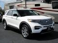 2020 Star White Metallic Tri-Coat Ford Explorer Platinum 4WD  photo #7