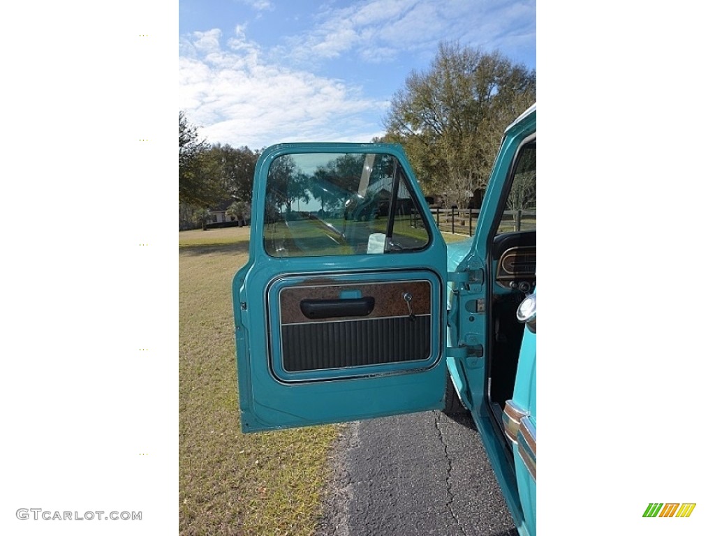 1970 Ford F100 Ranger XLT Regular Cab Black Door Panel Photo #138690045