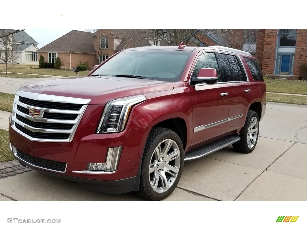 2017 Escalade Luxury 4WD - Red Passion Tintcoat / Shale/Cocoa Accents photo #1