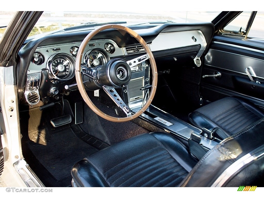 Black Interior 1967 Ford Mustang Coupe Photo #138691992