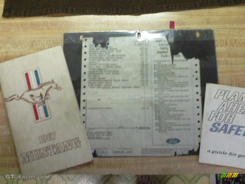 1967 Ford Mustang Coupe Books/Manuals Photo #138692229