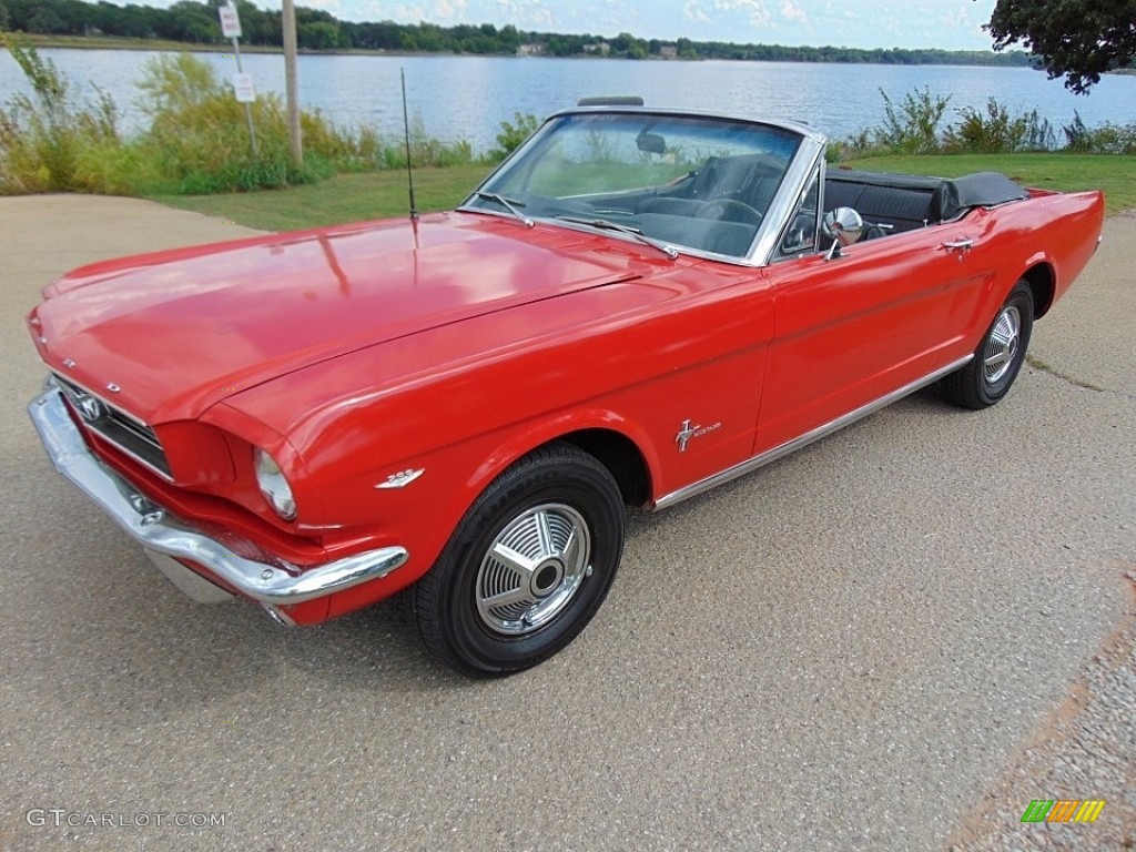 Red 1966 Ford Mustang Convertible Exterior Photo #138692292
