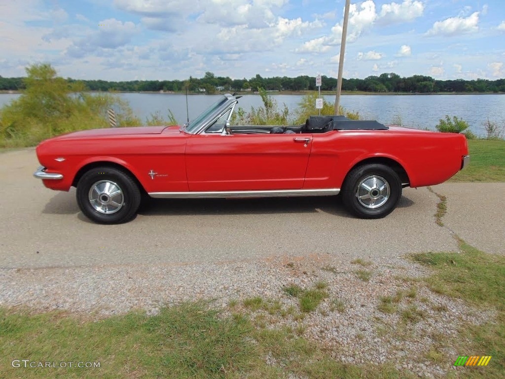Red 1966 Ford Mustang Convertible Exterior Photo #138692319