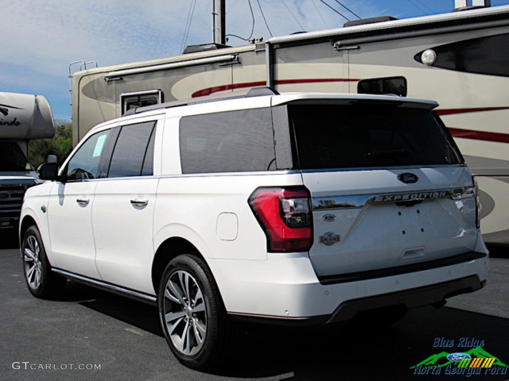 2020 Expedition King Ranch Max 4x4 - Star White / King Ranch Del Rio/Ebony photo #3