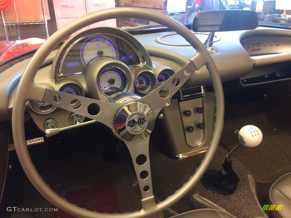 1961 Chevrolet Corvette Convertible Fawn Steering Wheel Photo #138694293