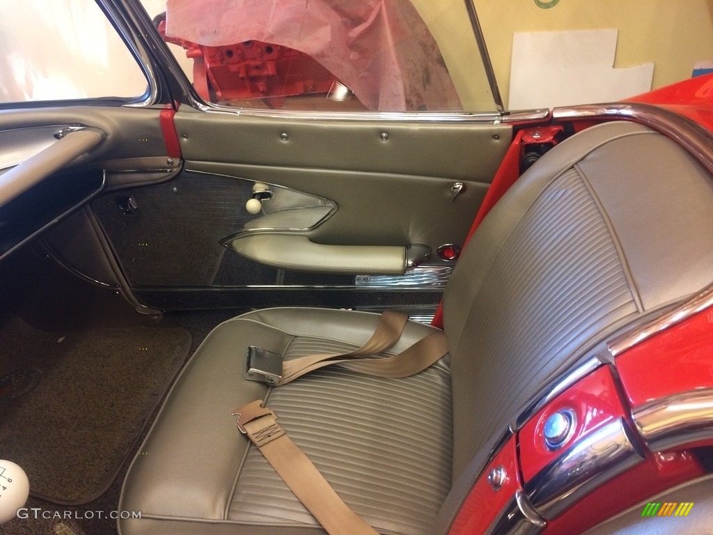 Fawn Interior 1961 Chevrolet Corvette Convertible Photo #138694461