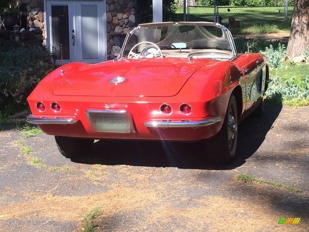 1961 Corvette Convertible - Roman Red / Fawn photo #27