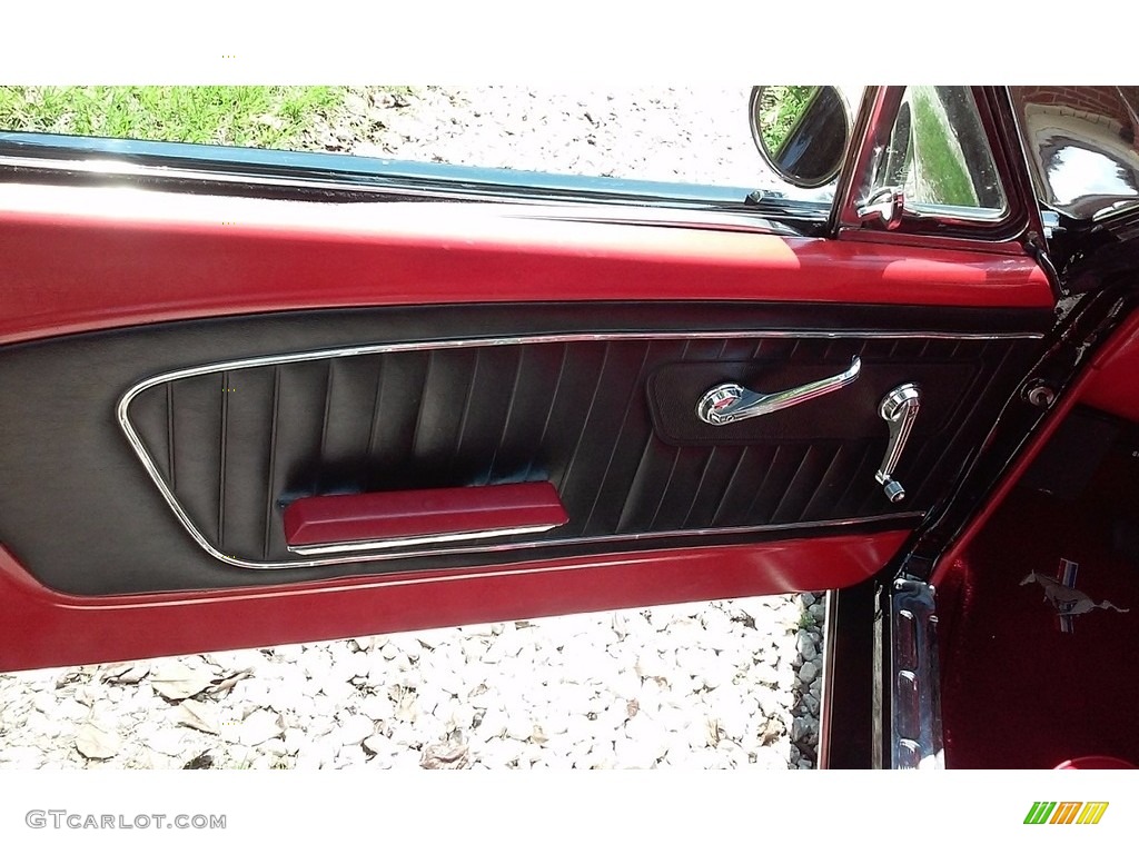 1965 Ford Mustang Fastback Red Door Panel Photo #138694755