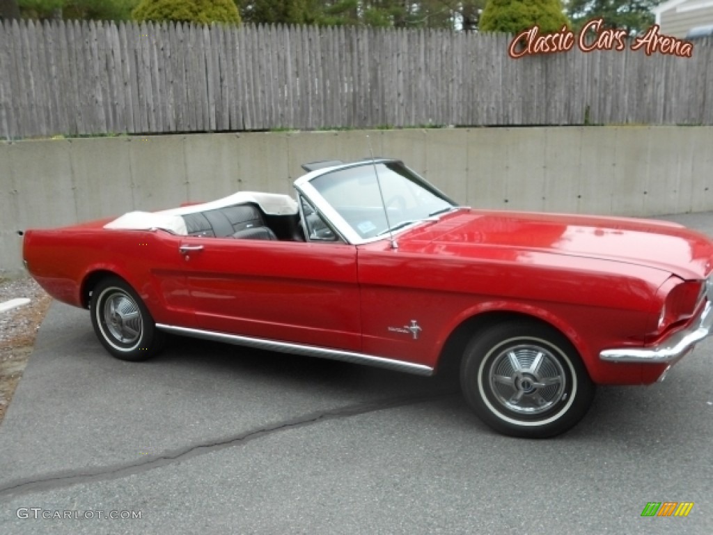 1966 Mustang Convertible - Red / Black photo #2