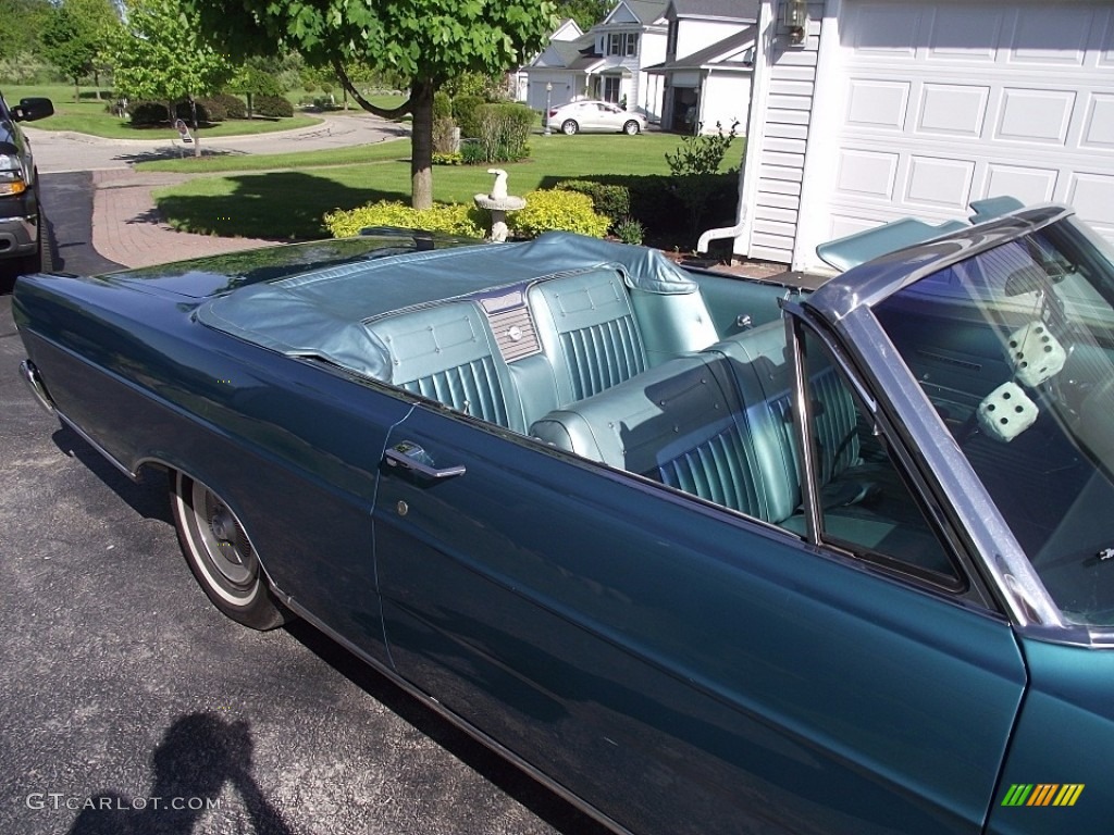 Tourquoise Interior 1965 Ford Galaxie 500 Convertible Photo #138695975