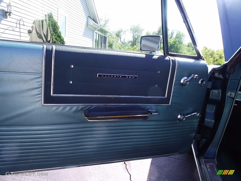 1965 Ford Galaxie 500 Convertible Tourquoise Door Panel Photo #138696117