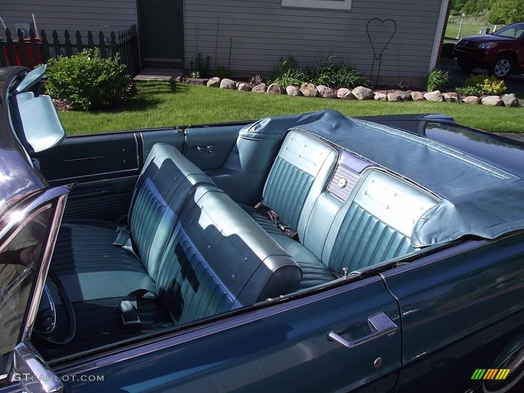 Tourquoise Interior 1965 Ford Galaxie 500 Convertible Photo #138696177