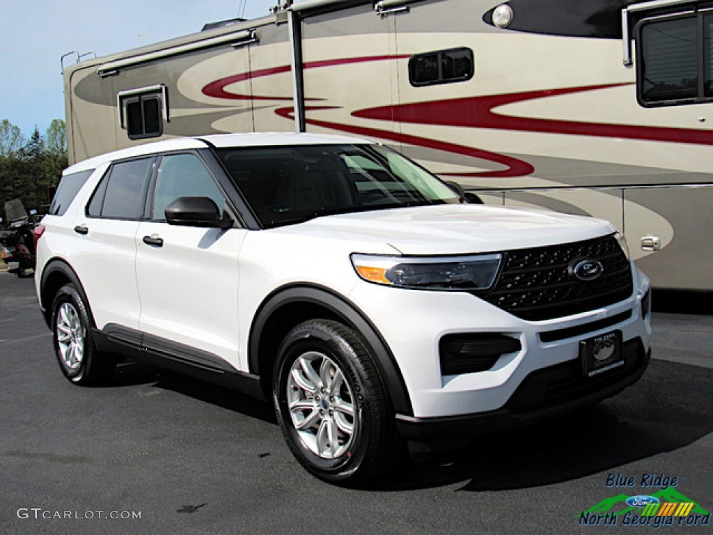 2020 Explorer 4WD - Oxford White / Sandstone photo #7