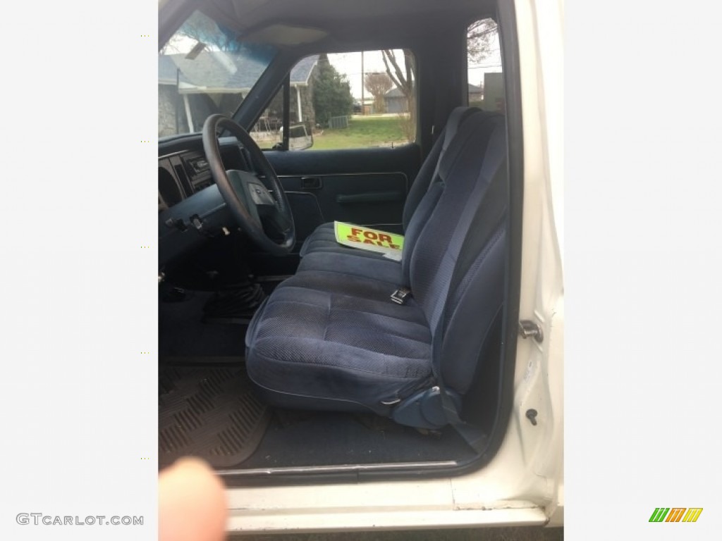 Blue Interior 1988 Ford Bronco II XLT 4x4 Photo #138698442