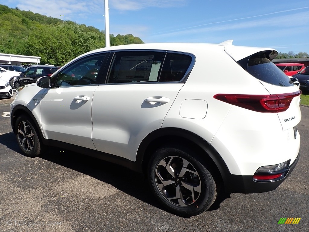 2020 Sportage LX AWD - Clear White / Black photo #5