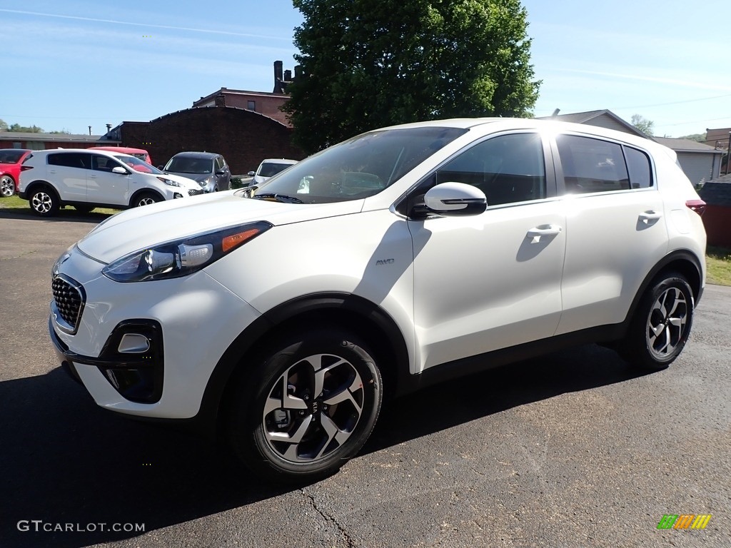 2020 Sportage LX AWD - Clear White / Black photo #7