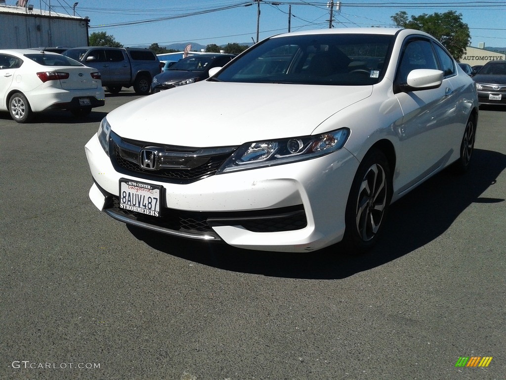 2017 Accord LX-S Coupe - White Orchid Pearl / Black/Ivory photo #2