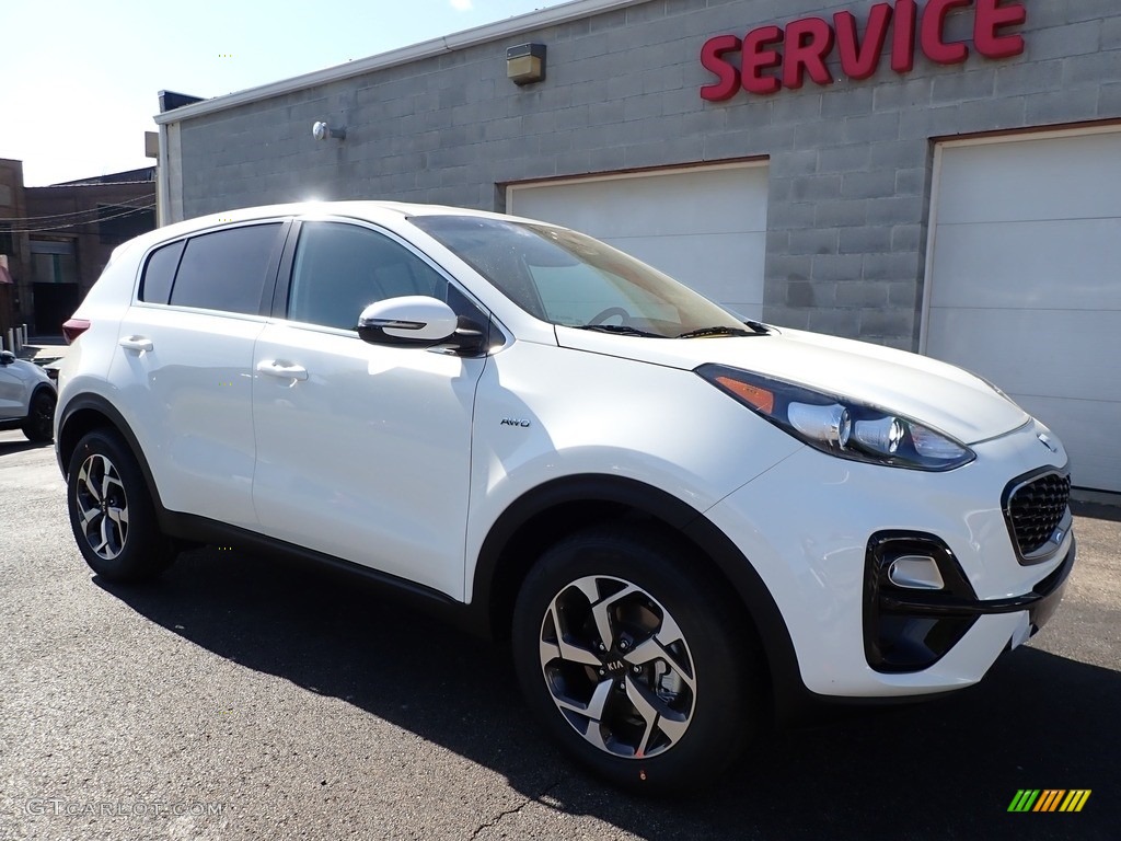 2020 Sportage LX AWD - Clear White / Black photo #9