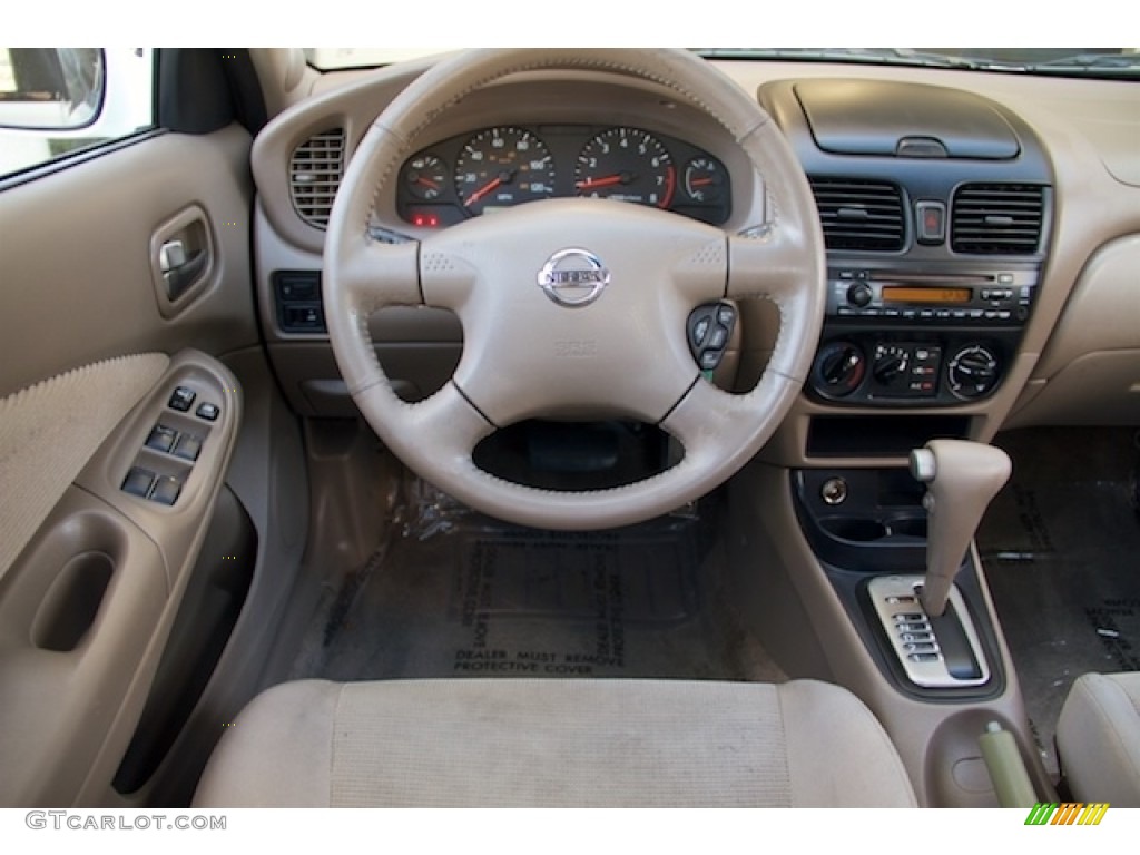 2004 Nissan Sentra 1.8 S Taupe Dashboard Photo #138699333
