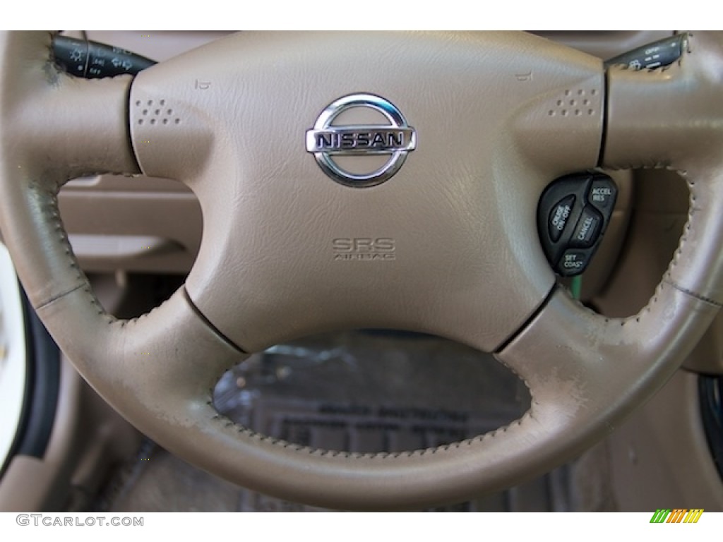 2004 Nissan Sentra 1.8 S Taupe Steering Wheel Photo #138699471
