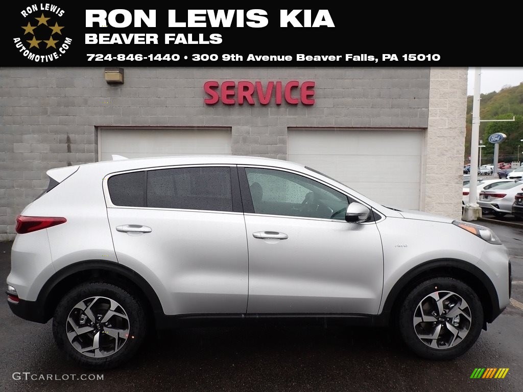 2020 Sportage LX AWD - Sparkling Silver / Black photo #1