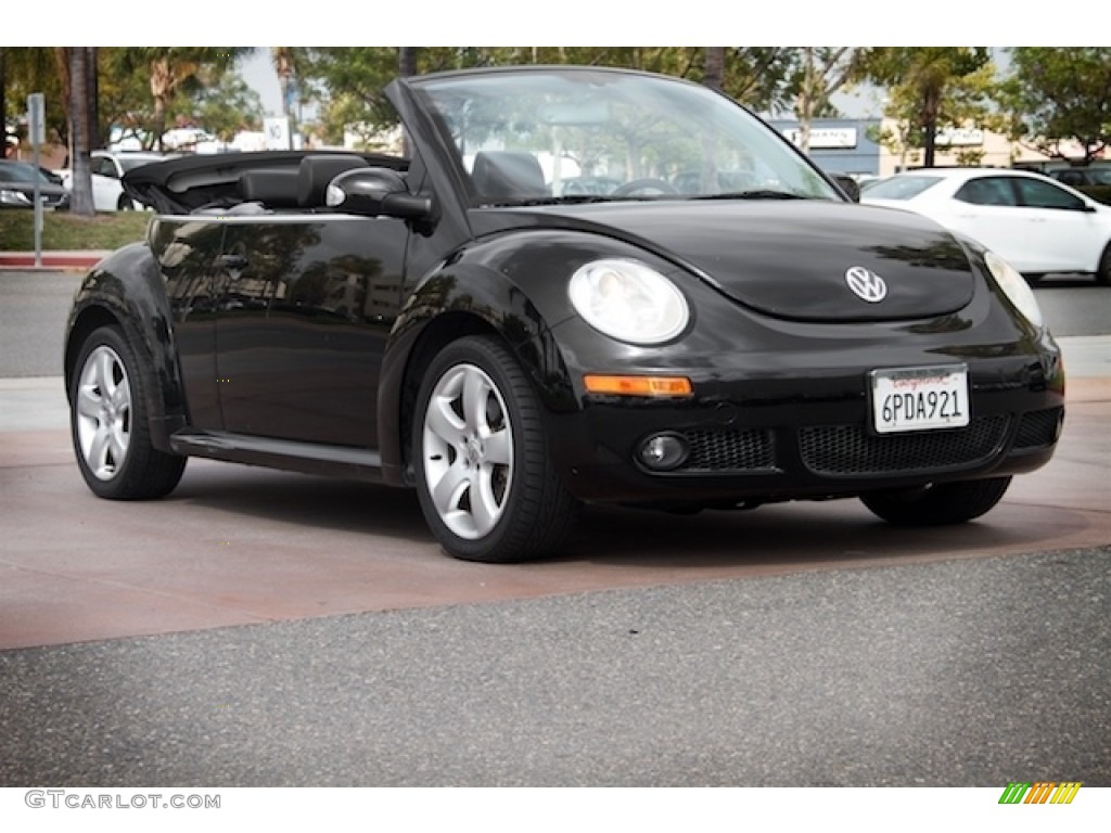 2007 New Beetle 2.5 Convertible - Black / Black photo #1