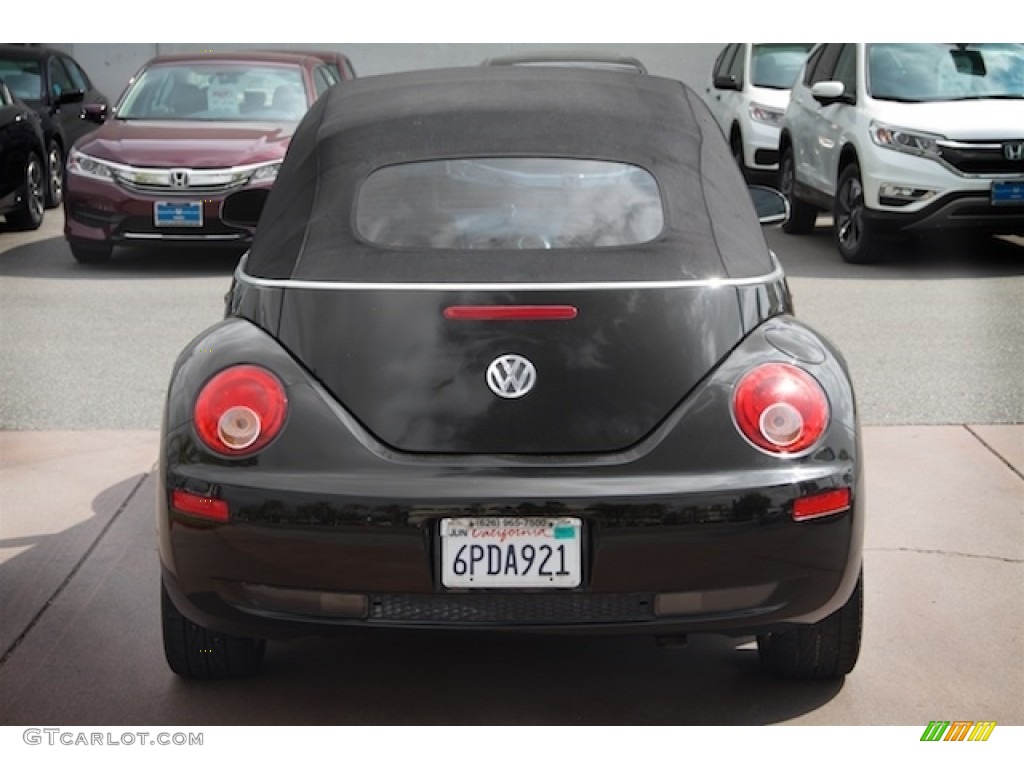 2007 New Beetle 2.5 Convertible - Black / Black photo #8