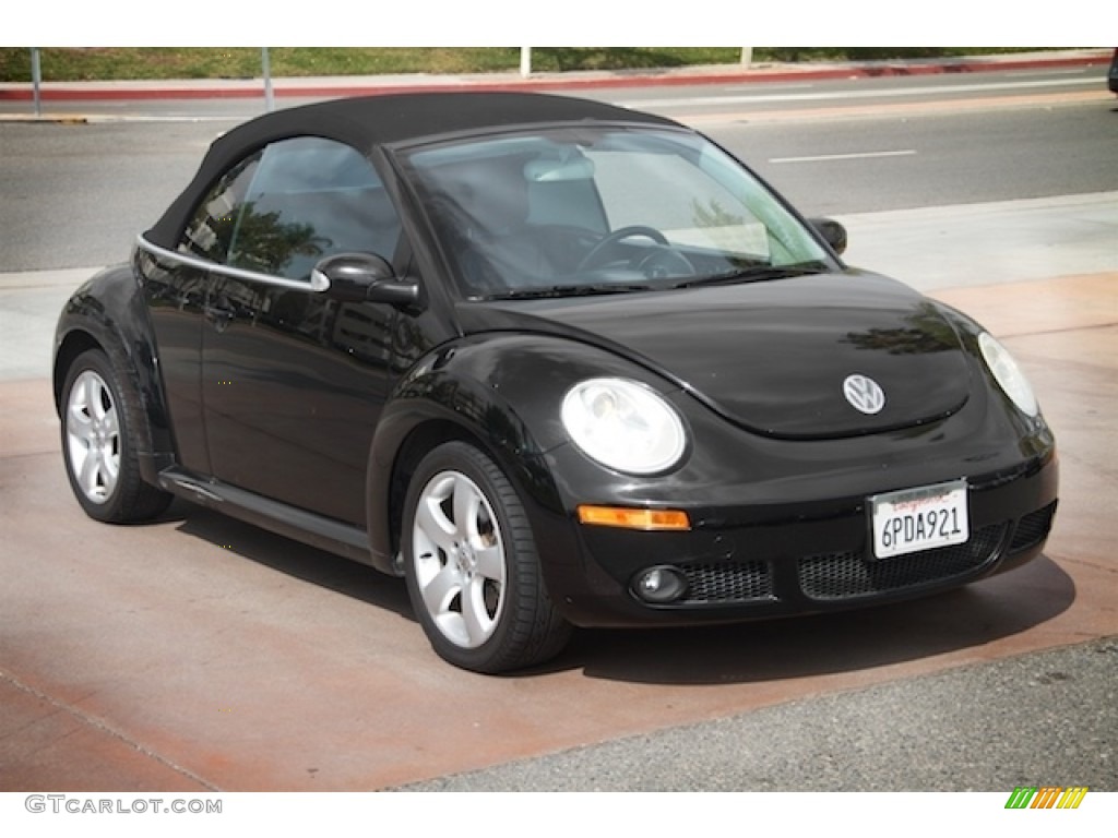 2007 New Beetle 2.5 Convertible - Black / Black photo #11