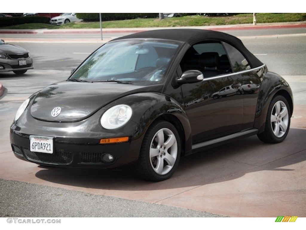 2007 New Beetle 2.5 Convertible - Black / Black photo #13
