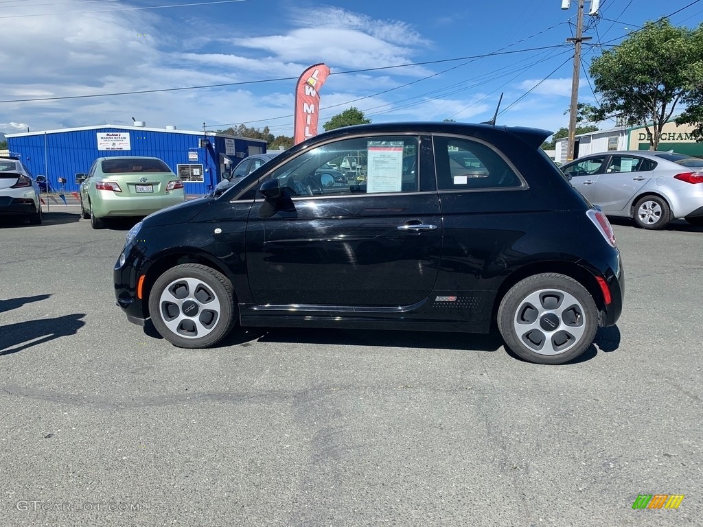 Nero Puro (Black) 2017 Fiat 500e All Electric Exterior Photo #138701601