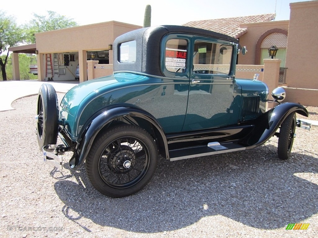 Hessian Blue 1928 Ford Model A Rumble Seat Roadster Exterior Photo #138702666