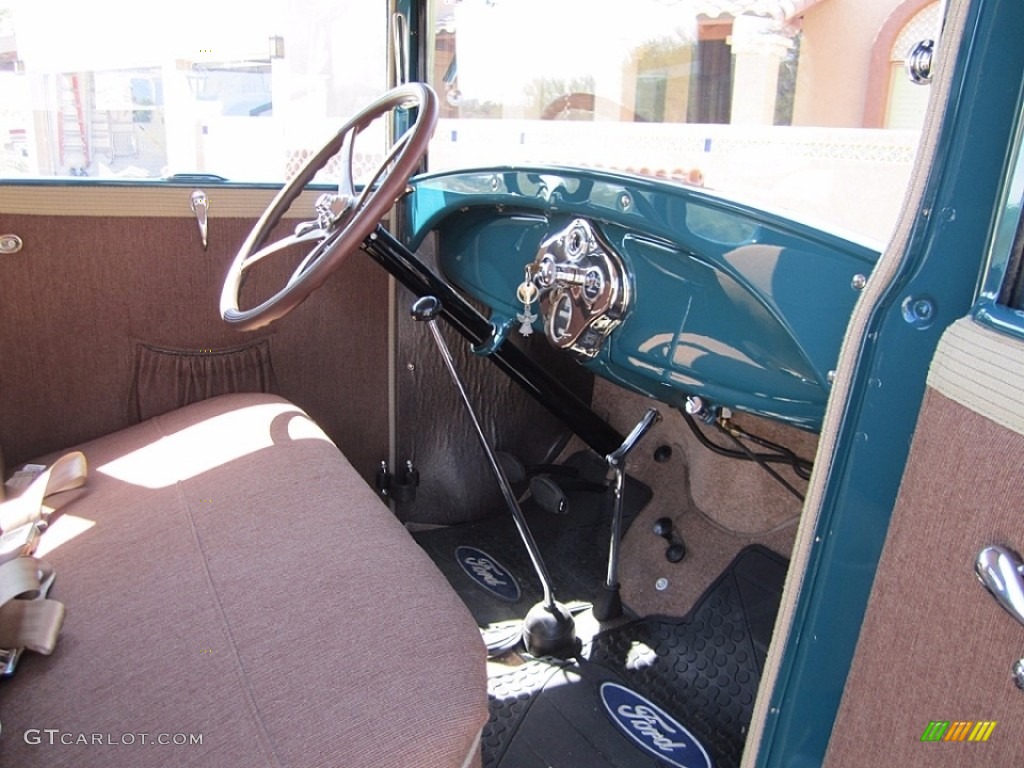 1928 Ford Model A Rumble Seat Roadster Interior Color Photos