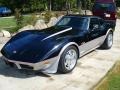Black 1976 Chevrolet Corvette Stingray Coupe Exterior