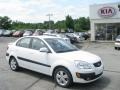 2007 White Kia Rio SX Sedan  photo #1