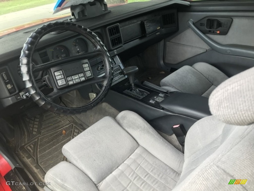 Dark Gray Interior 1988 Pontiac Firebird Trans Am GTA Coupe Photo #138704841