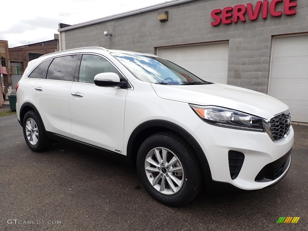 2020 Sorento LX AWD - Snow White Pearl / Black photo #9