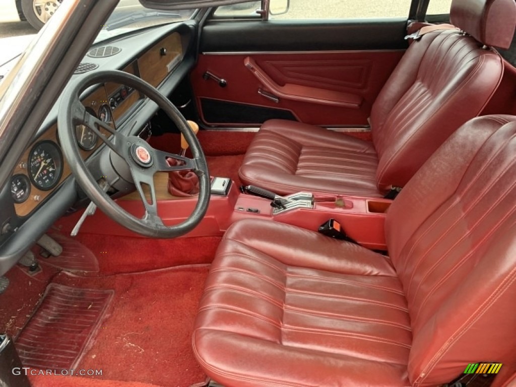 Red Interior 1979 Fiat Spider 2000 Standard Spider 2000 Model Photo #138706224